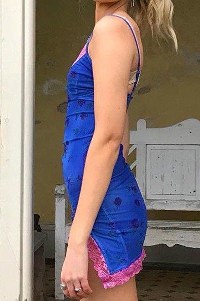 Spaghetti Strap Mini Bodycon Dress Product Image