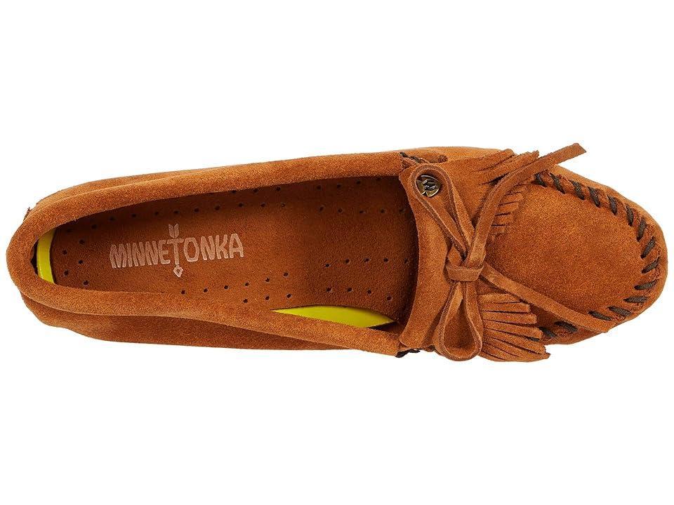 Minnetonka Kilty Plus Bow Detail Suede Moccasins Product Image