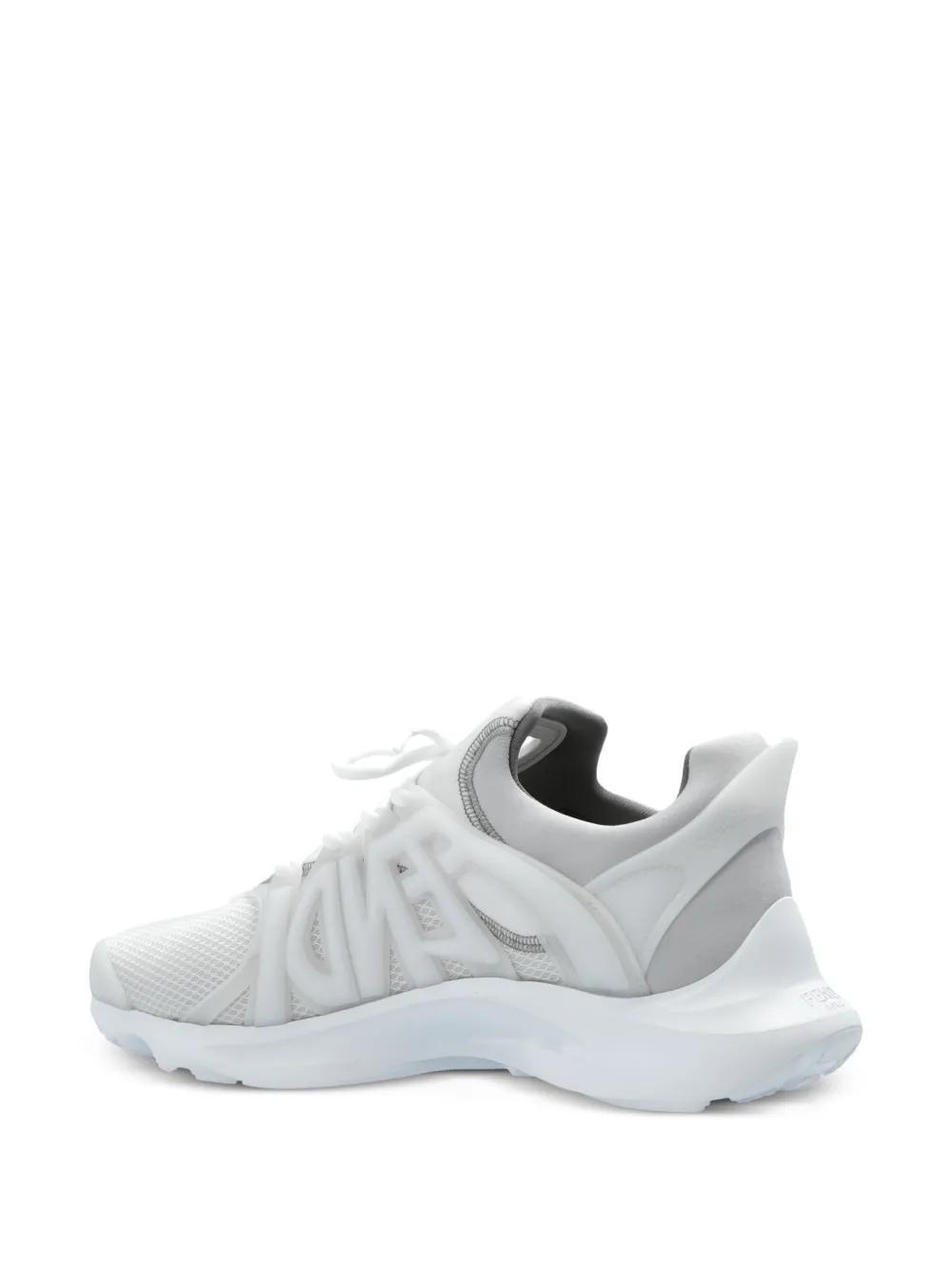 Tag lace-up panelled sneakers Product Image