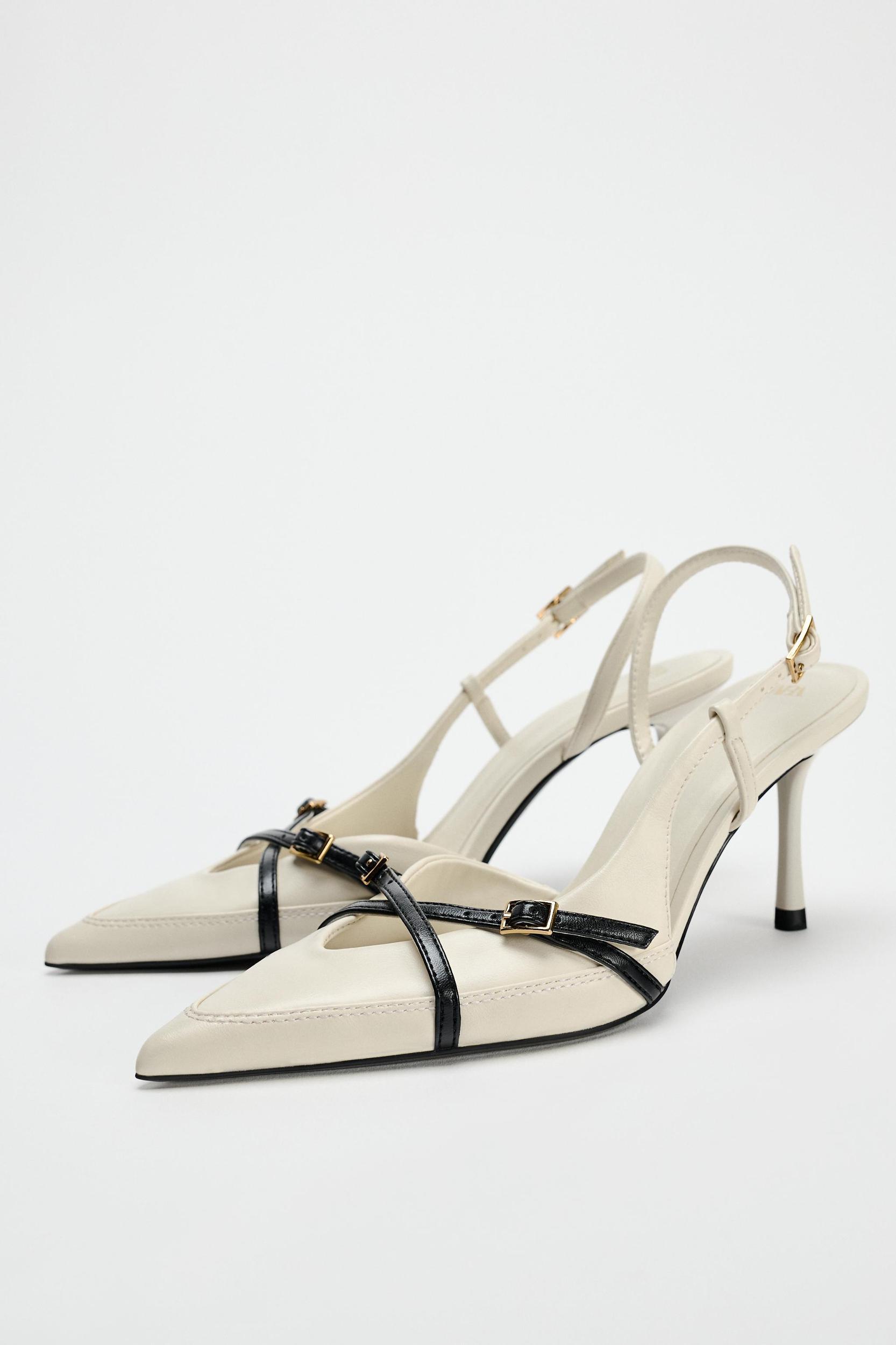 BUCKLED STRAP HEELED SHOES Product Image
