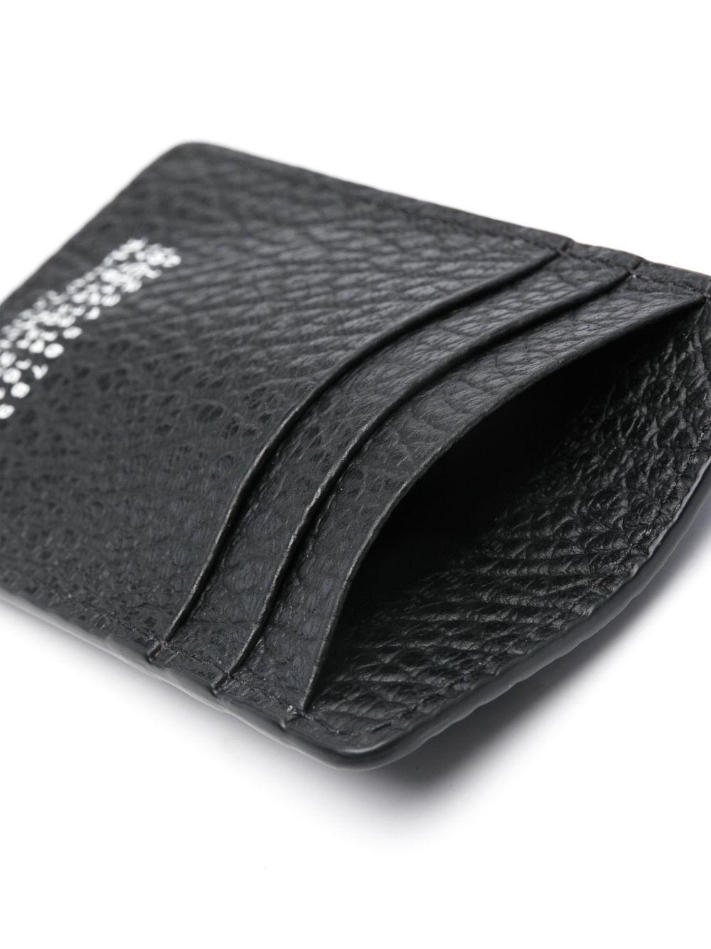 Four Stitch-print leather cardholder Product Image