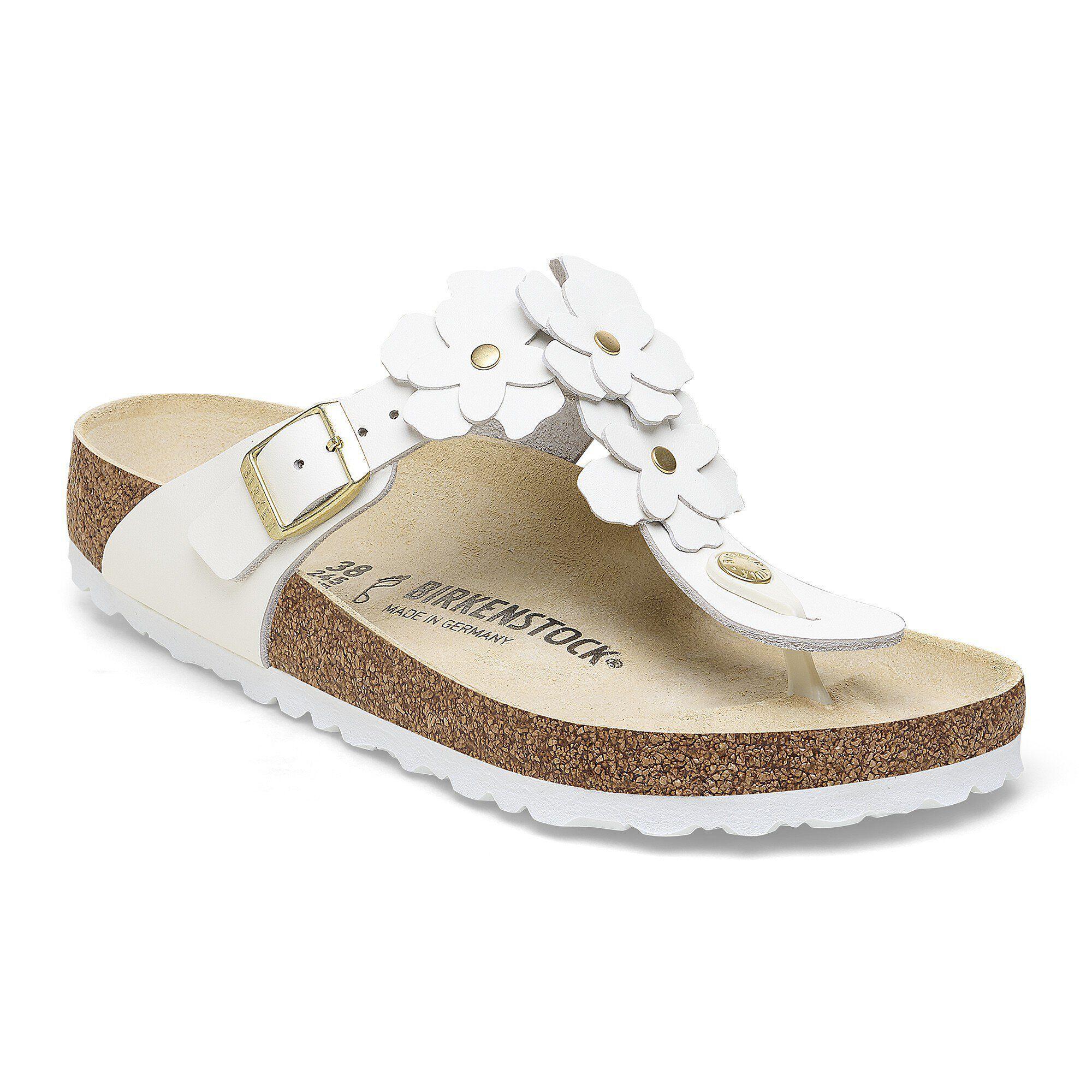Gizeh Flower Embellishment Natural Leather Product Image