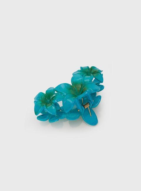 Chianti Frangipani Claw Clip Blue Product Image