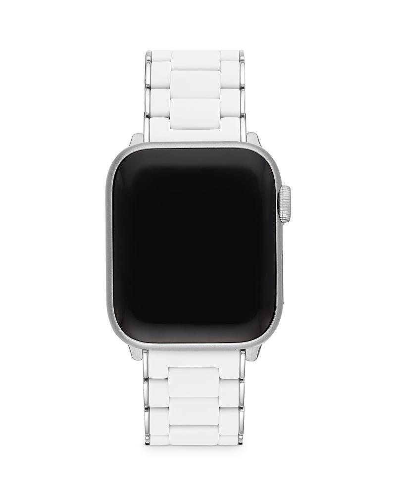38/40mm Silicone-Wrapped Bracelet Band for Apple Watch, Black/Gold Product Image