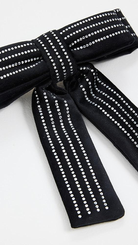 Lele Sadoughi Crystal Pinstripe Antoinette Bow Barrette | Shopbop Product Image