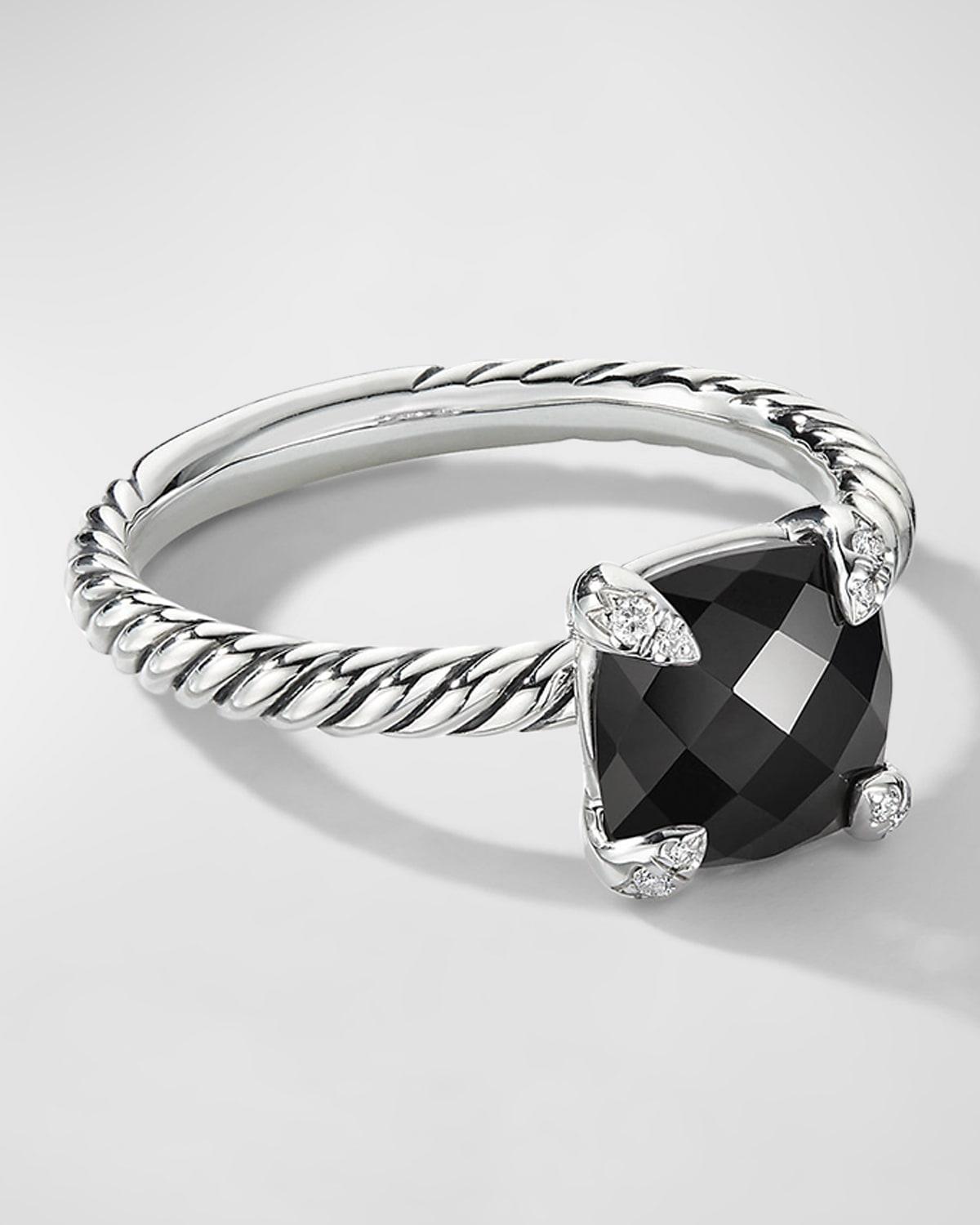 David Yurman Chatelaine Ring with Amethyst and Diamonds Product Image