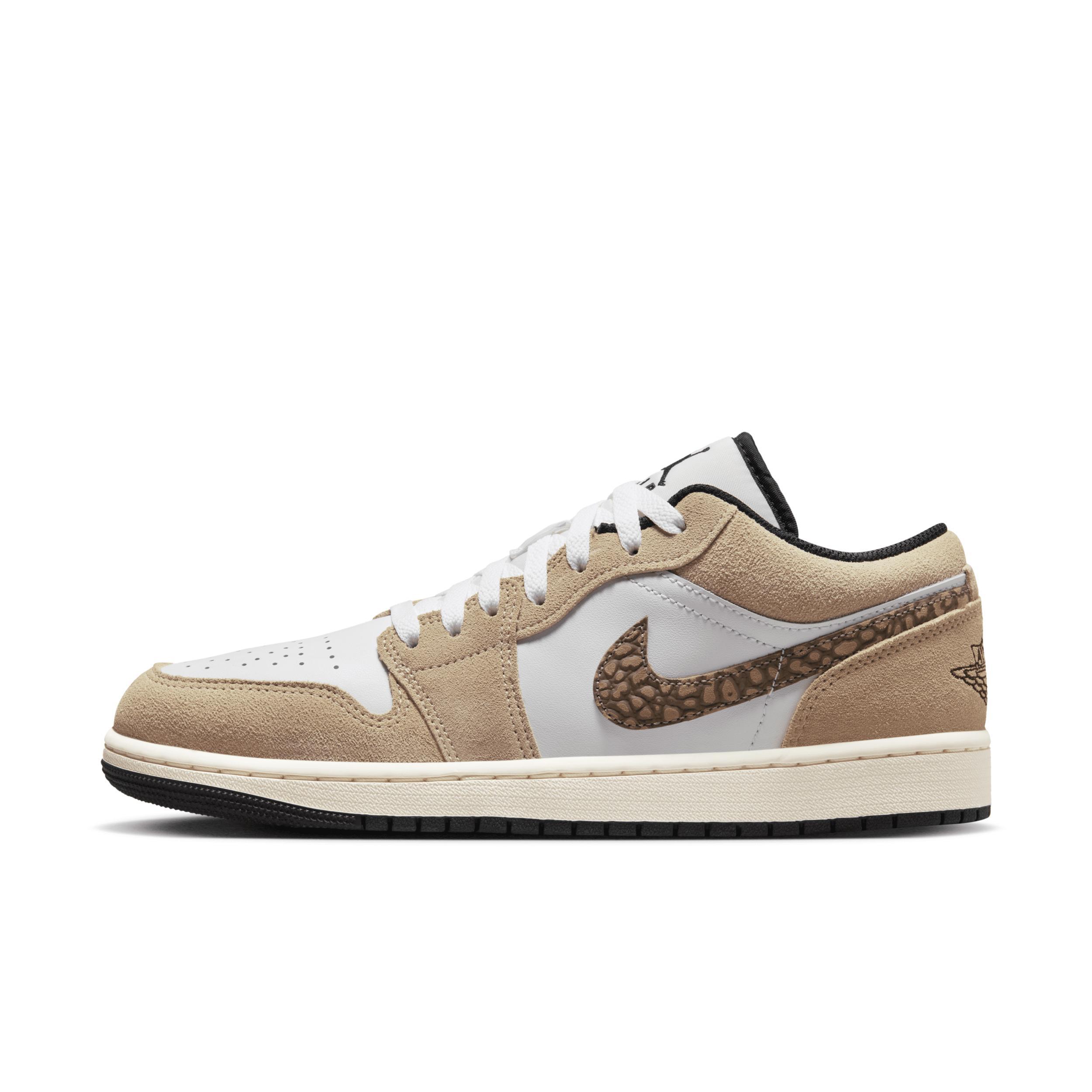 Jordan Mens Jordan AJ 1 Low SE - Mens Shoes White/Oxidized Green Product Image