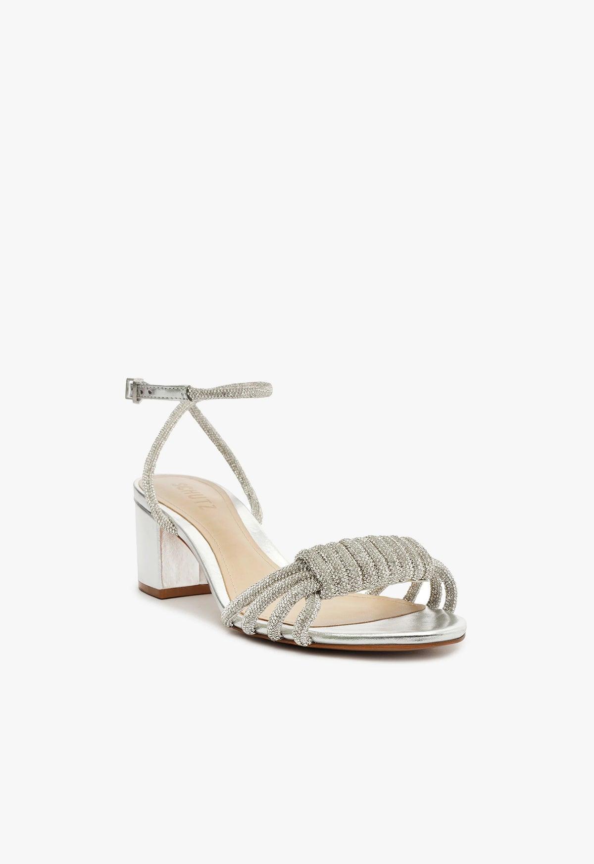 Jewell Mid Block Nappa Leather Sandal Product Image