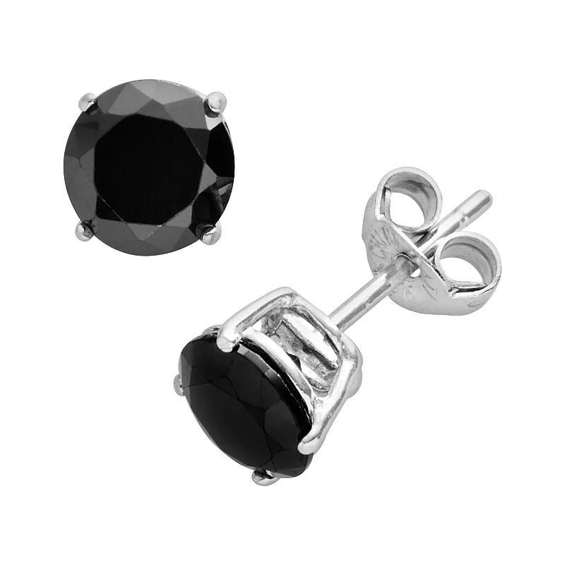 Sterling Silver Cubic Zirconia Stud Earrings, Womens Product Image
