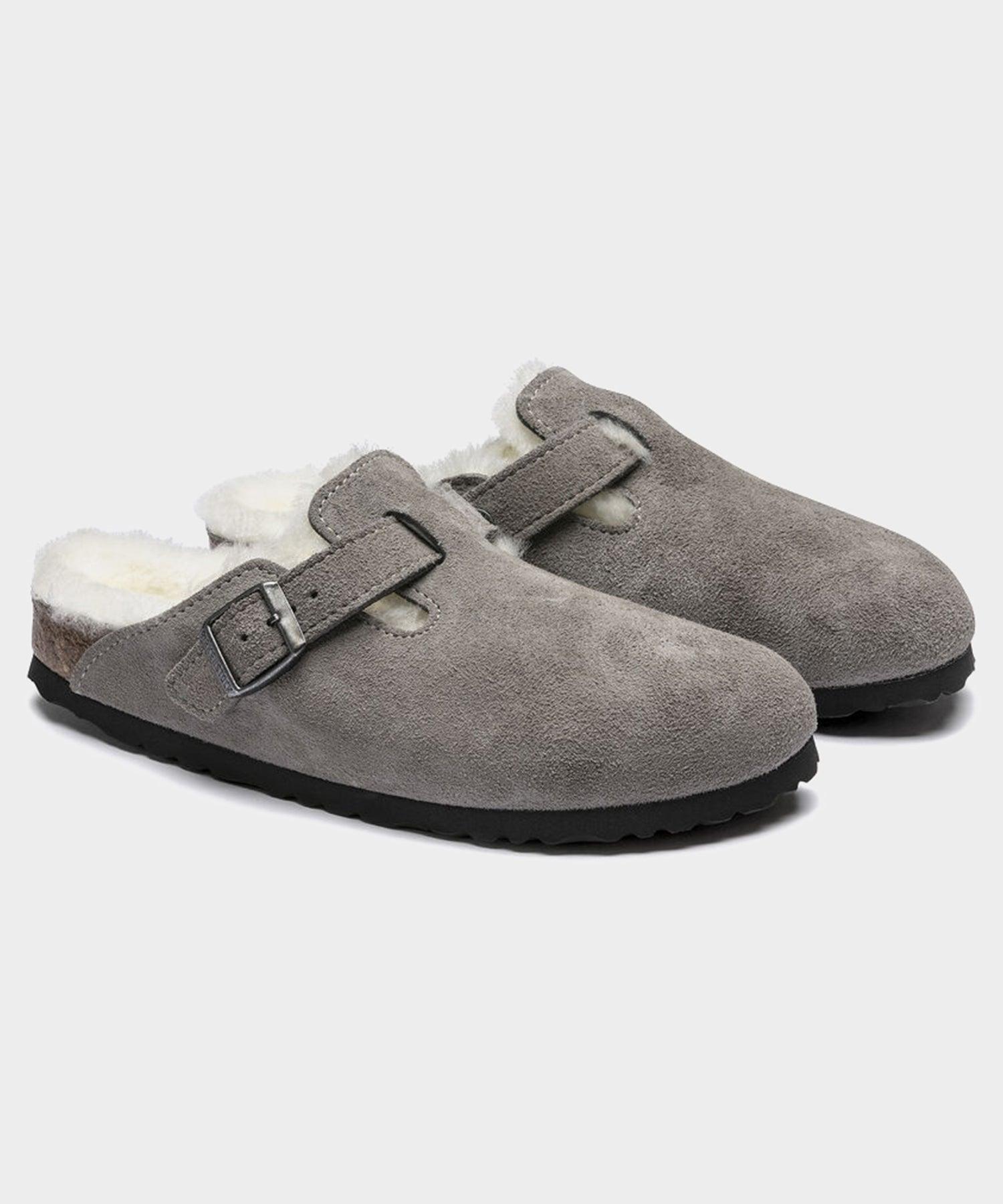 Birkenstock Boston Shearling in Stone Product Image