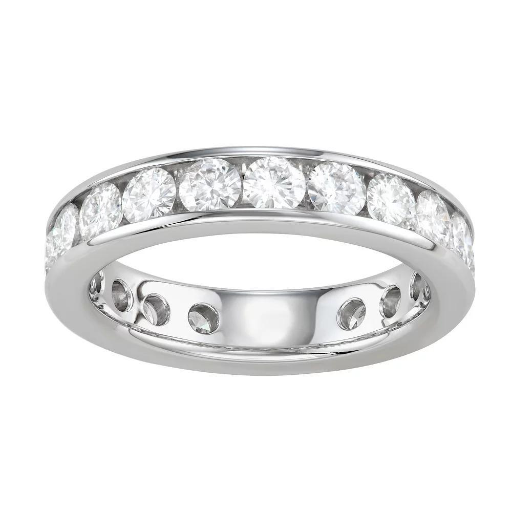 Charles & Colvard 14k Gold 2 Carat T.W. Lab-Created Moissanite Eternity Band, Women's, Size: 9, Yellow Product Image