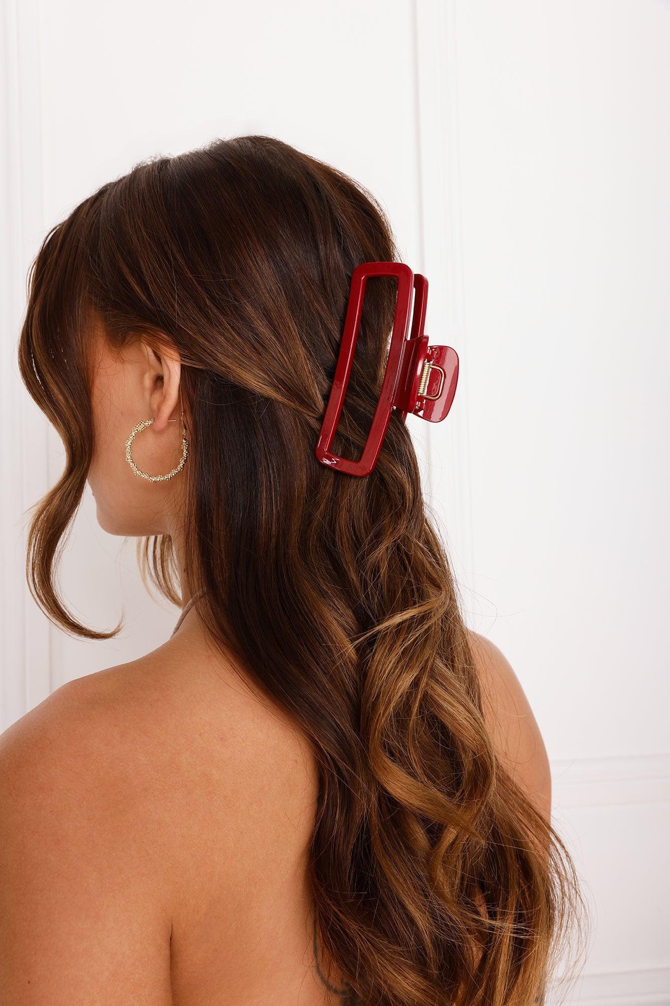 Big Energy Claw Clip Burgundy Product Image