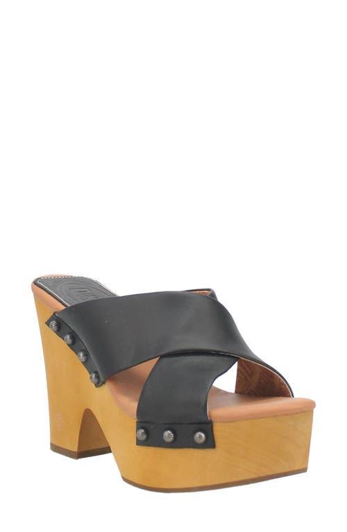 Dingo Driftwood Womens Leather Platform Sandals Product Image
