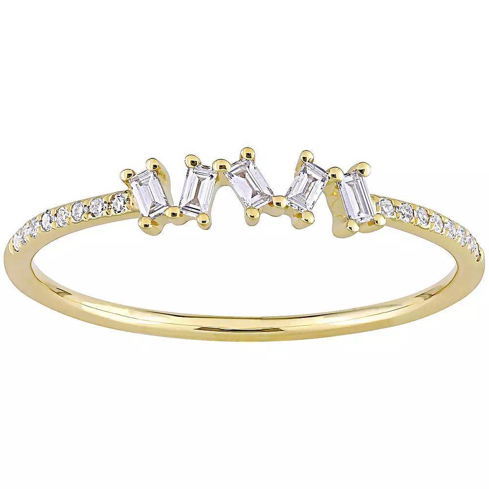 Stella Grace 14k Gold 1/6 Carat T.W. Diamond Engagement Ring, Women's, Size: 7.50, 14k White Gold Product Image