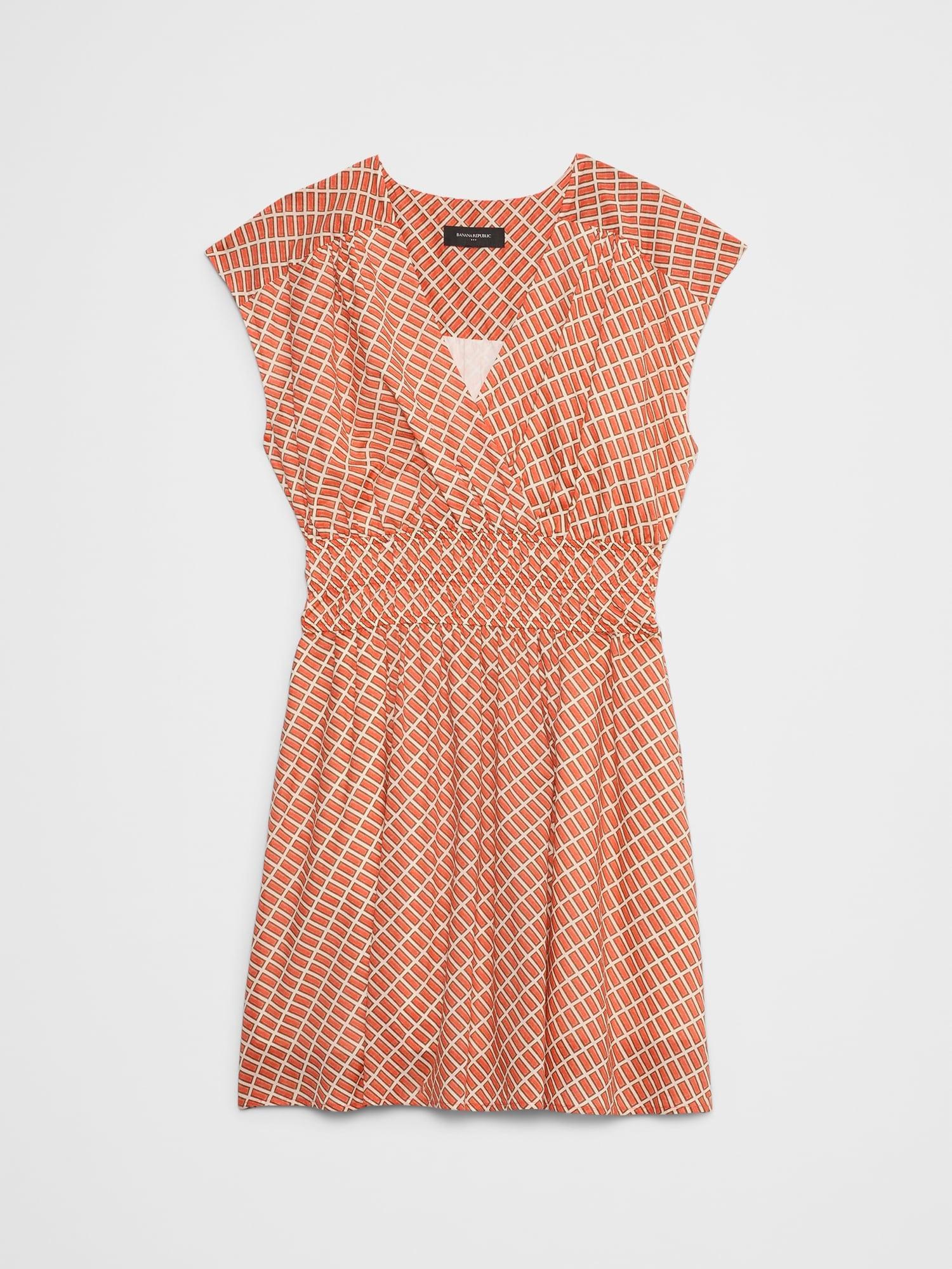 Voile Shirred-Waist Mini Dress Product Image