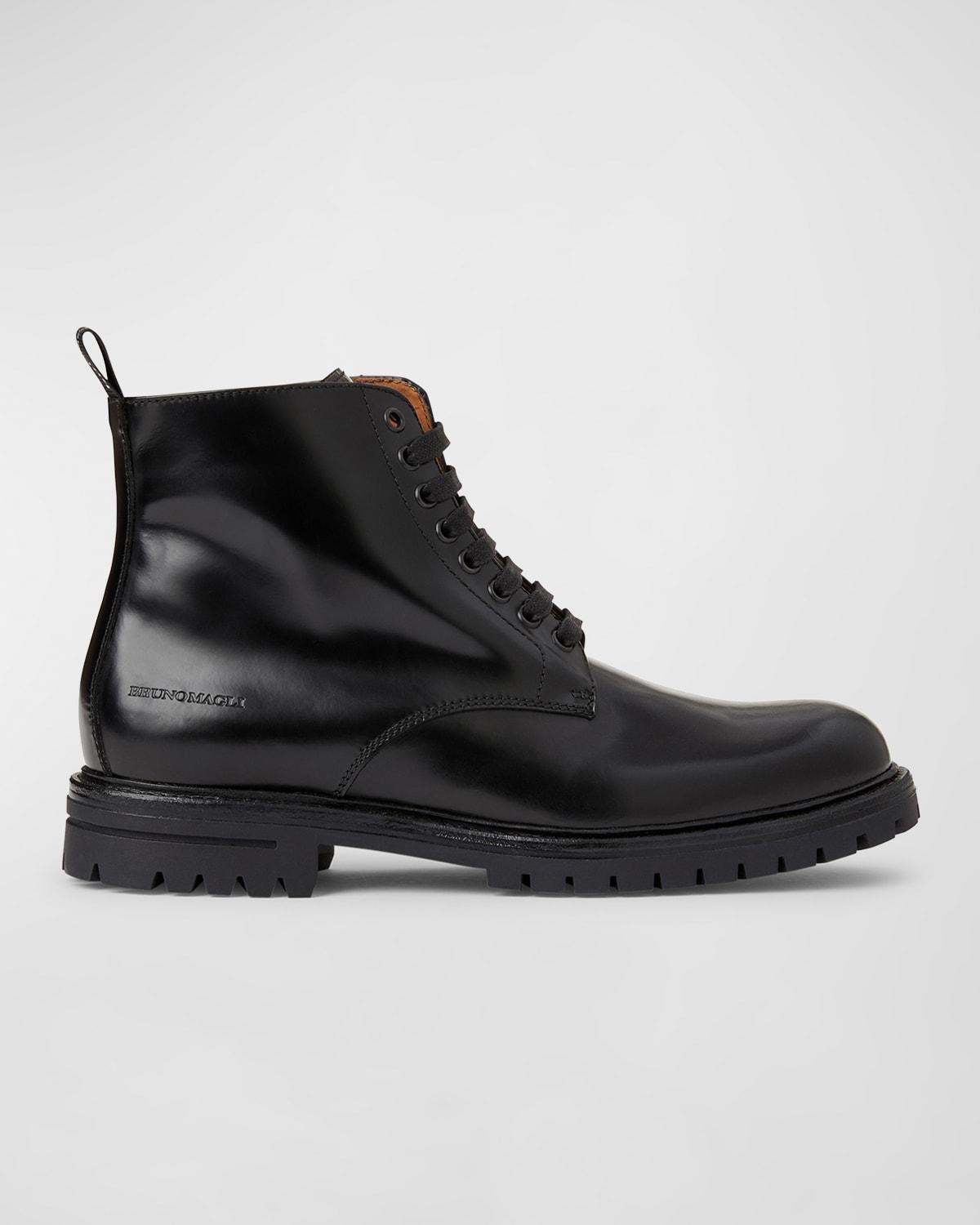 Bruno Magli Mens Griffin Lace Up Lug Sole Boots Product Image