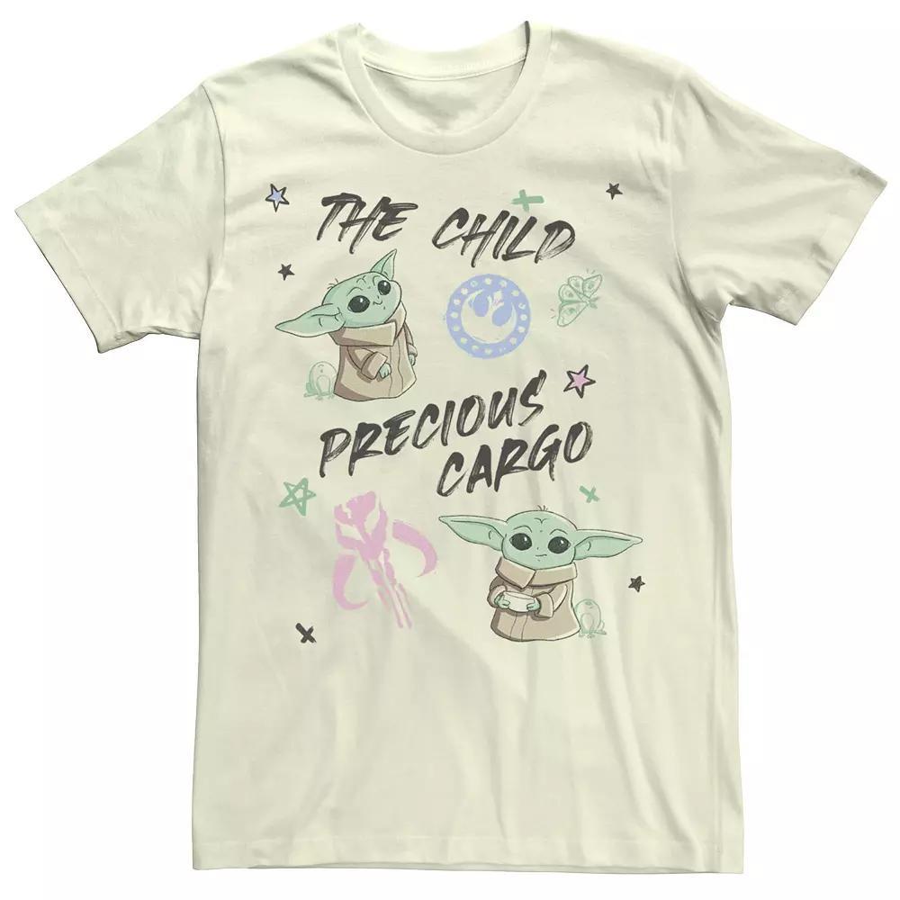 Mens Star Wars: The Mandalorian The Child Precious Cargo Sketch Tee Product Image