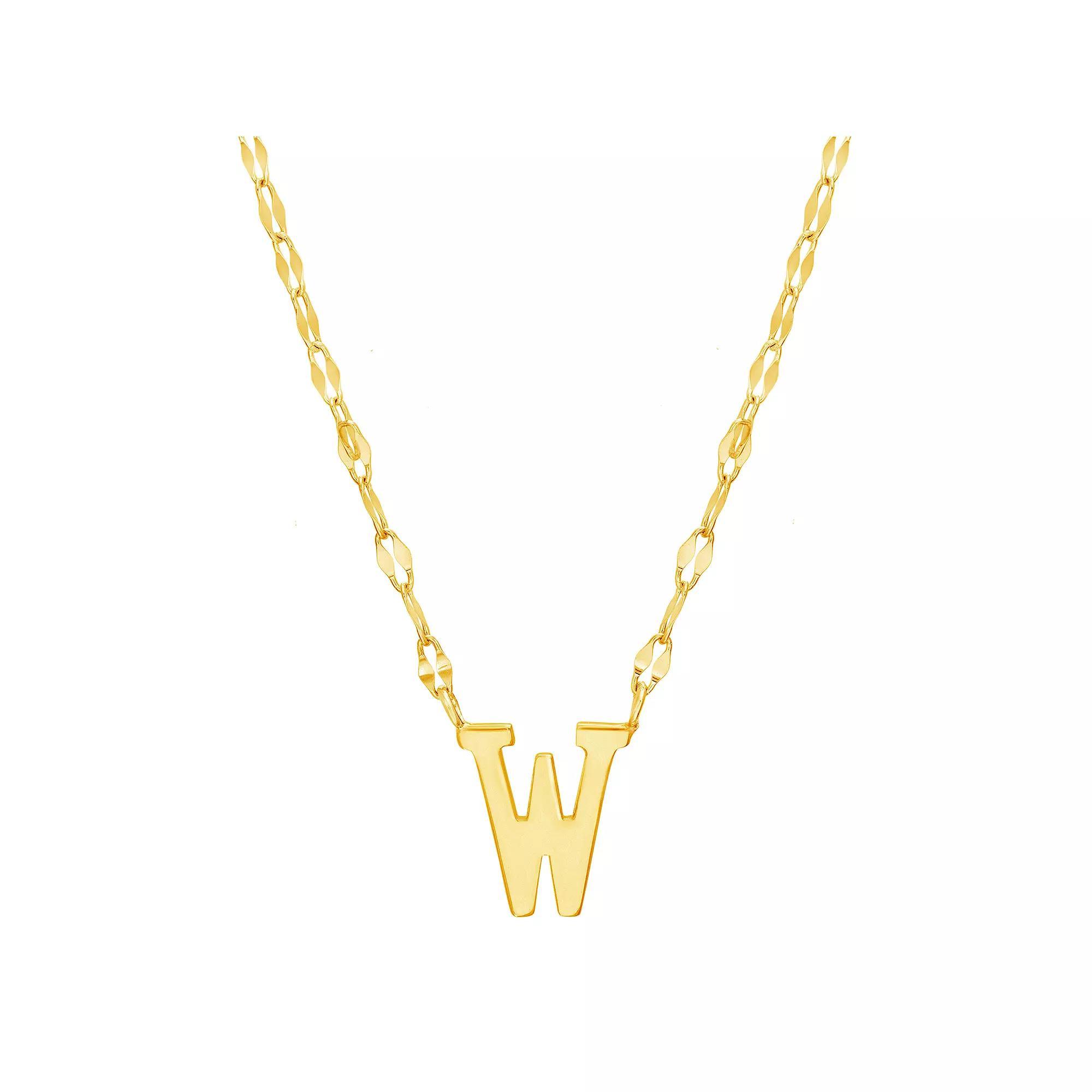 Paige Harper Initial Necklace, Womens W Gold Tone Product Image