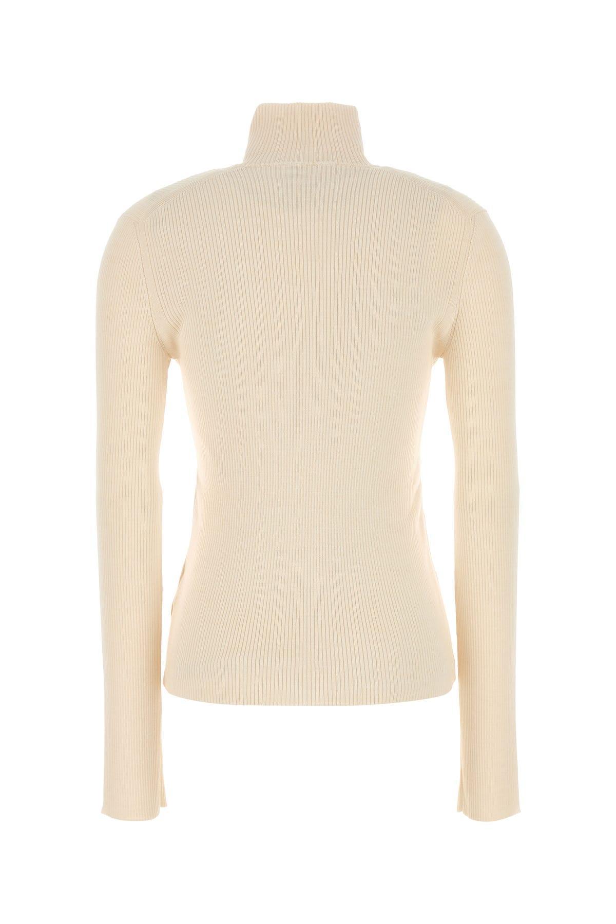 JIL SANDER Ls Hn Zip Up Cardigan-30t Nd  Female In White Product Image