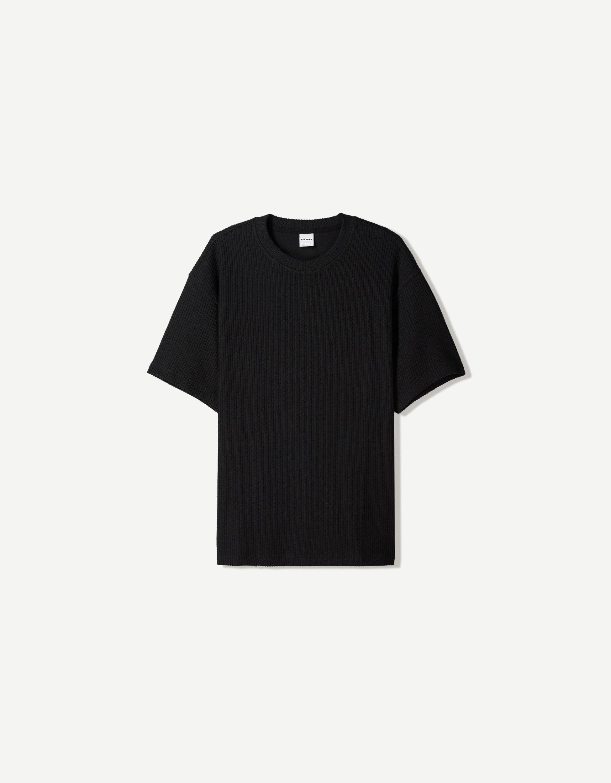 Short sleeve seersucker T-shirt Product Image