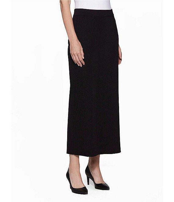 MISOOK Knit Elastic Waist Pull-On Straight Skirt Product Image
