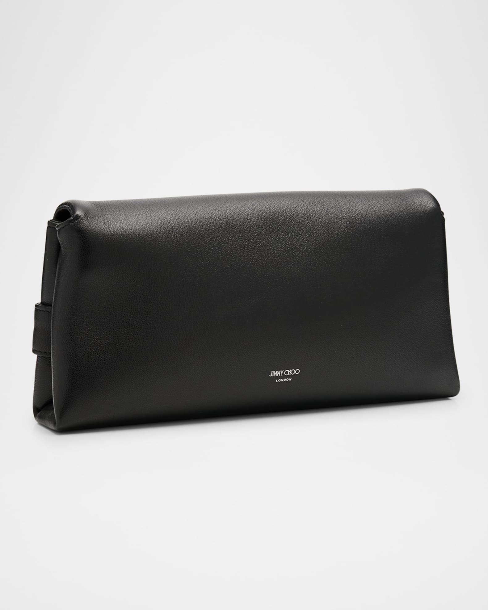 Kya Crystal-Embellished Leather Clutch Bag Product Image