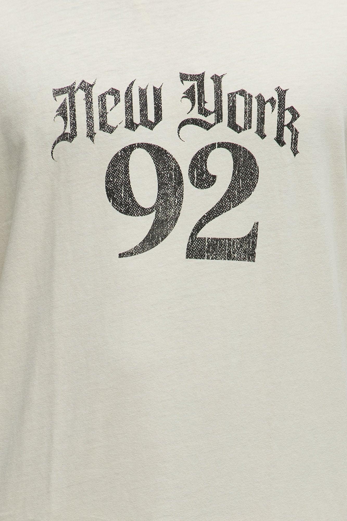 Rebel NYC 92 Oversized Short Sleeve Tee - Cream Product Image