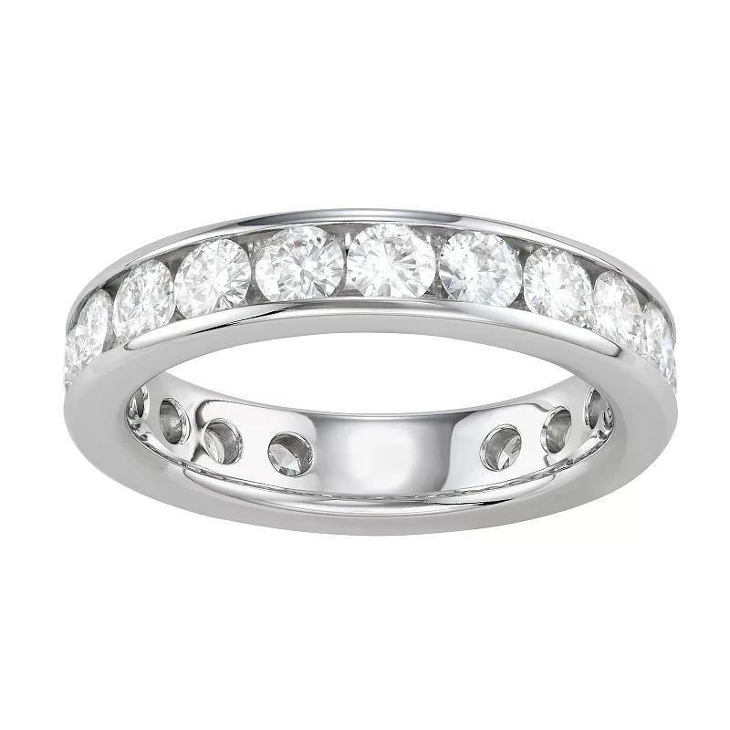 Charles & Colvard 14k Gold 2 Carat T.W. Lab-Created Moissanite Eternity Band, Women's, Size: 9, Yellow Product Image