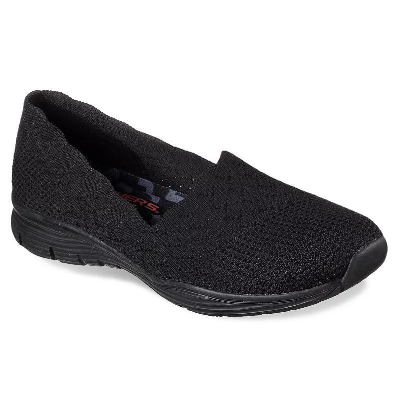 Skechers® Seager Stat Women's Shoes, Size: 8.5 Wide, Black Product Image