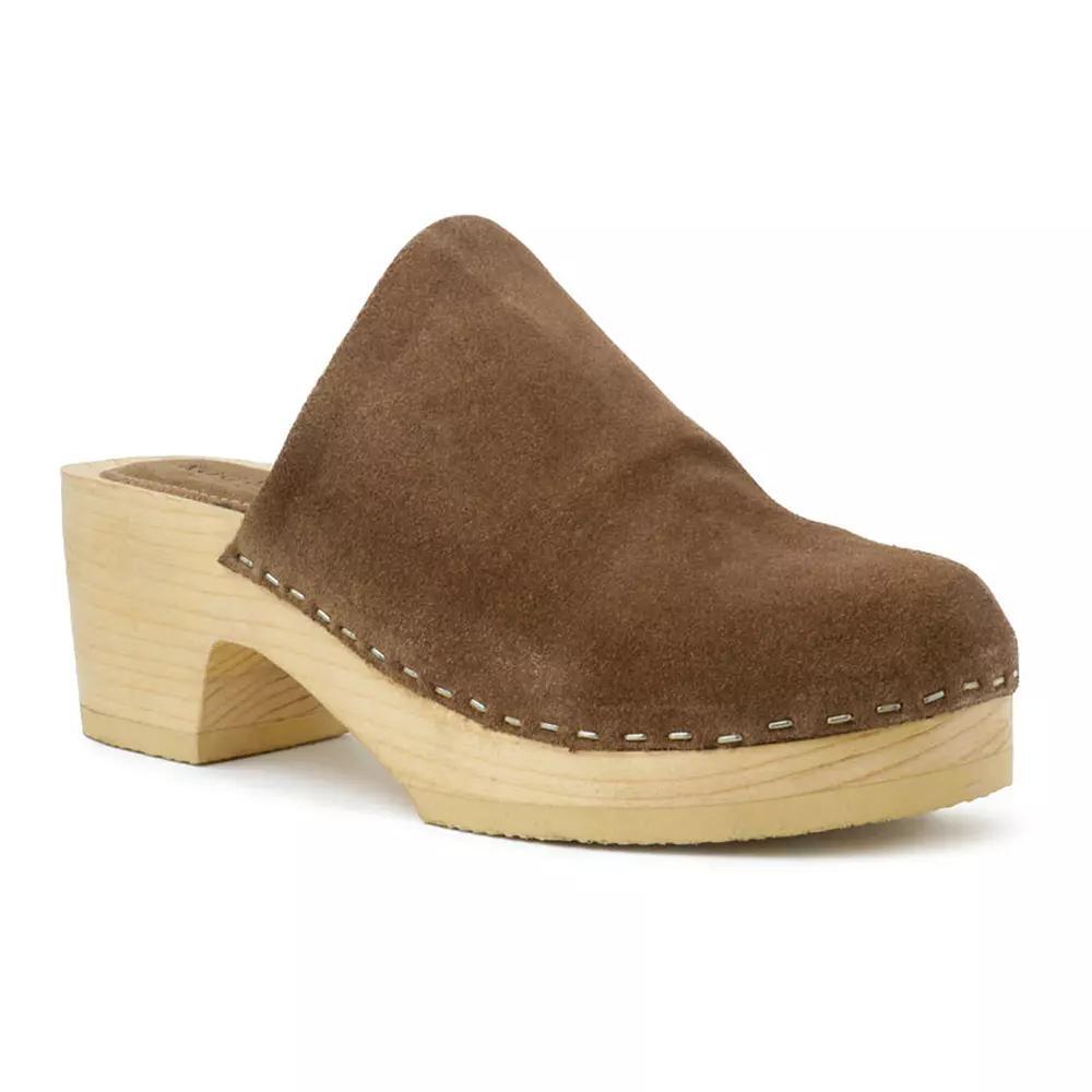 Rag & Co Darcie Women's Leather Clogs, Size: 5, Brown Product Image