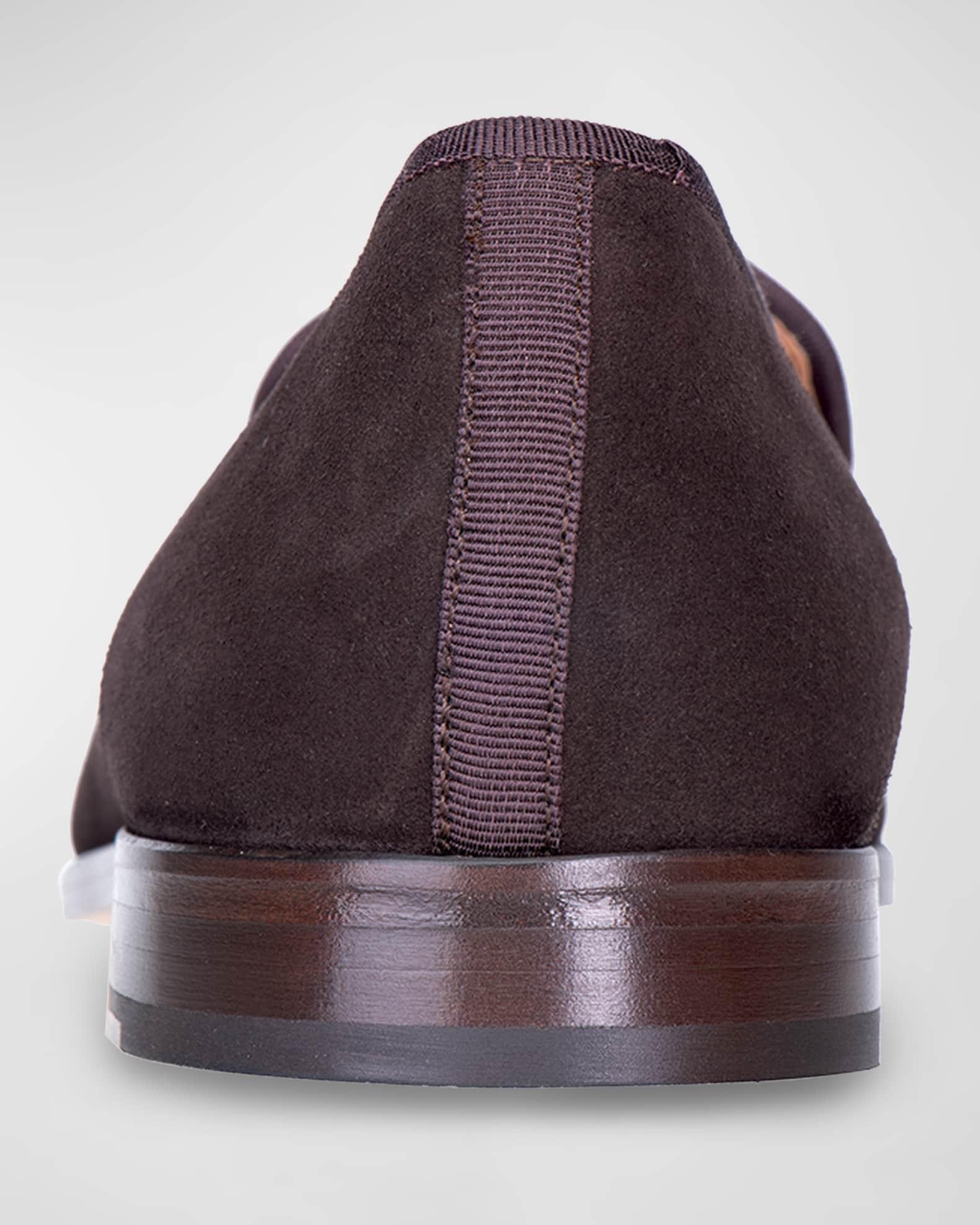 Men's Strapped Embroidered Strap Venetian Slippers Product Image