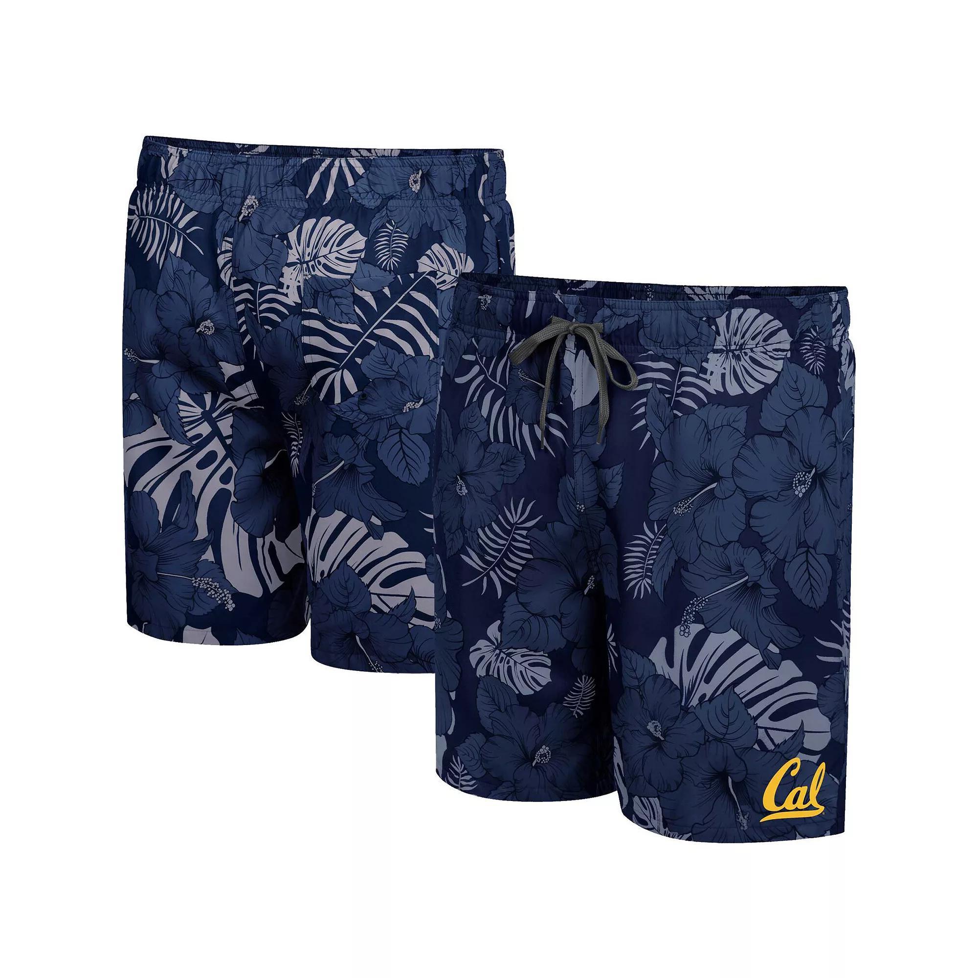 Men's Colosseum Navy Cal Bears The Dude Swim Shorts, Size: XL, Blue Product Image
