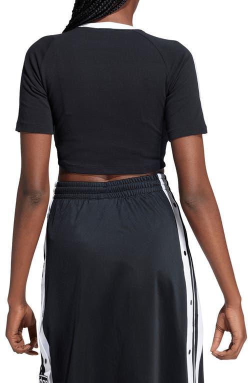 adidas Originals Crop Baby Tee in Black at Nordstrom, Size Medium Product Image