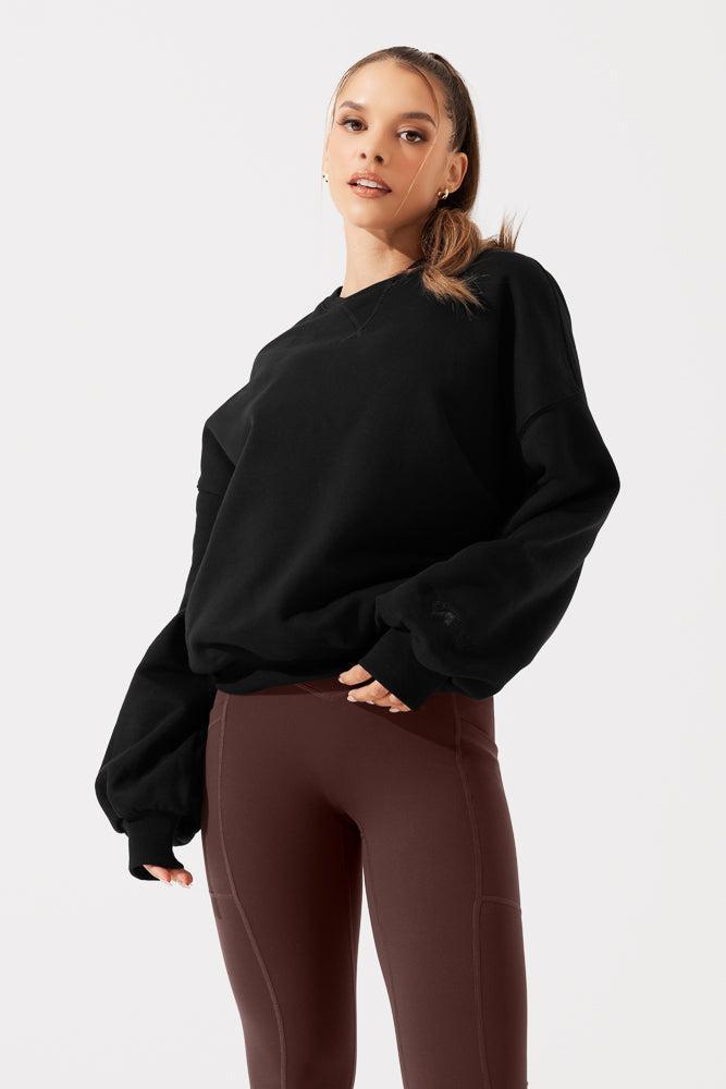 Cloud Crewneck Sweater - Merlot Product Image