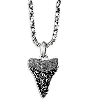 Mens Shark Tooth Amulet in Sterling Silver Product Image