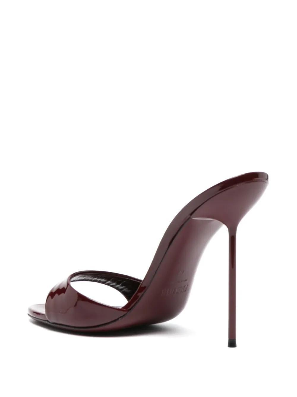 Lidia 105mm patent-leather mules Product Image
