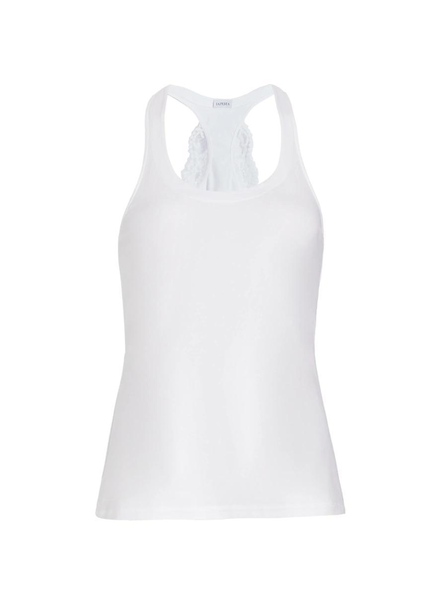 Womens Souple Inset Lace Racerback Tank Product Image