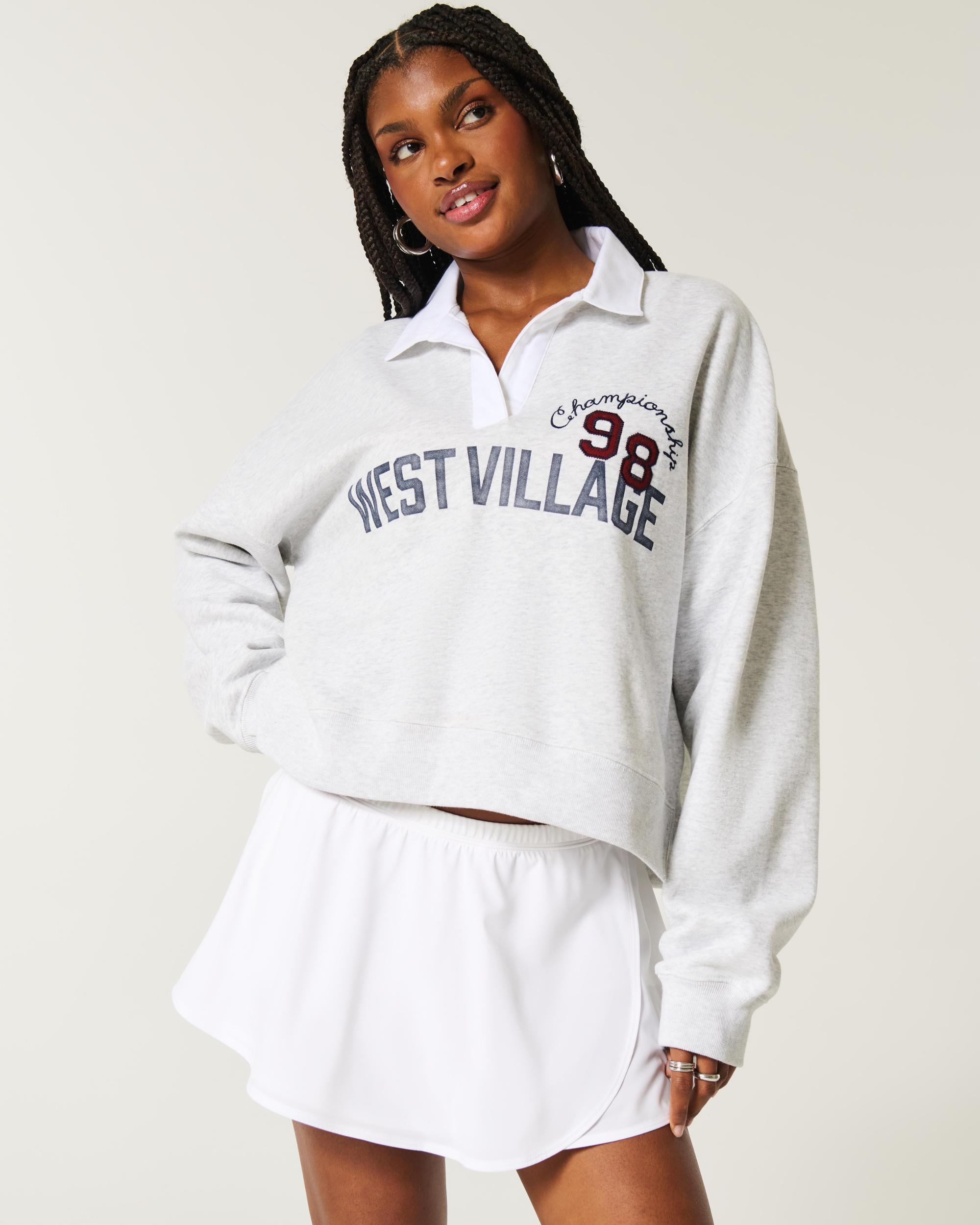 Easy New York Graphic Fleece Rugby Polo Product Image