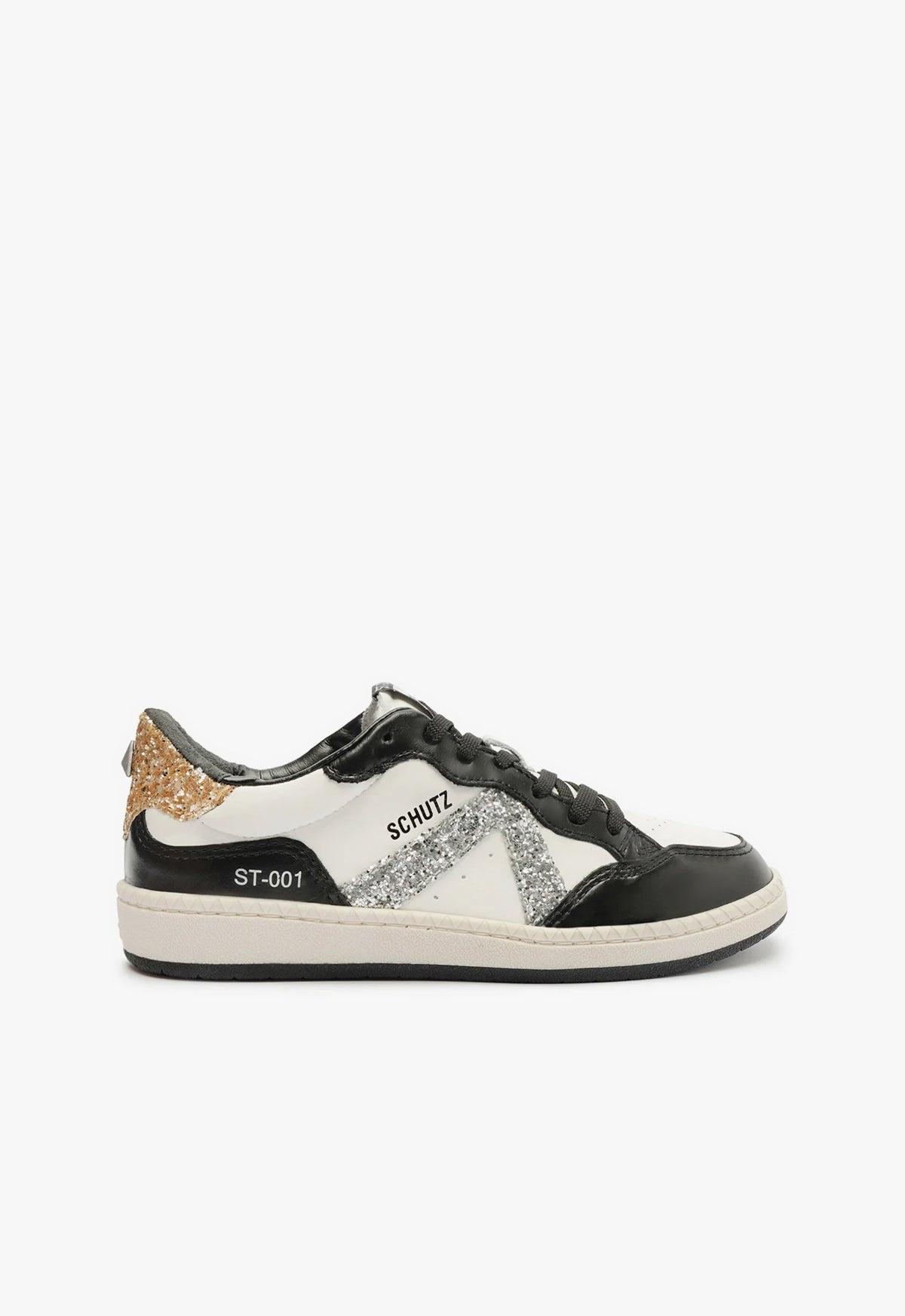Womens St-001 Glitter Leather Low-Top Sneakers Product Image