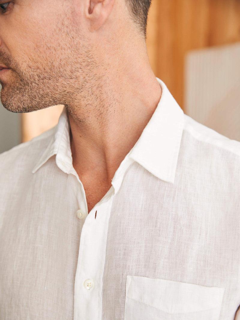 Laguna Linen Shirt - White Product Image