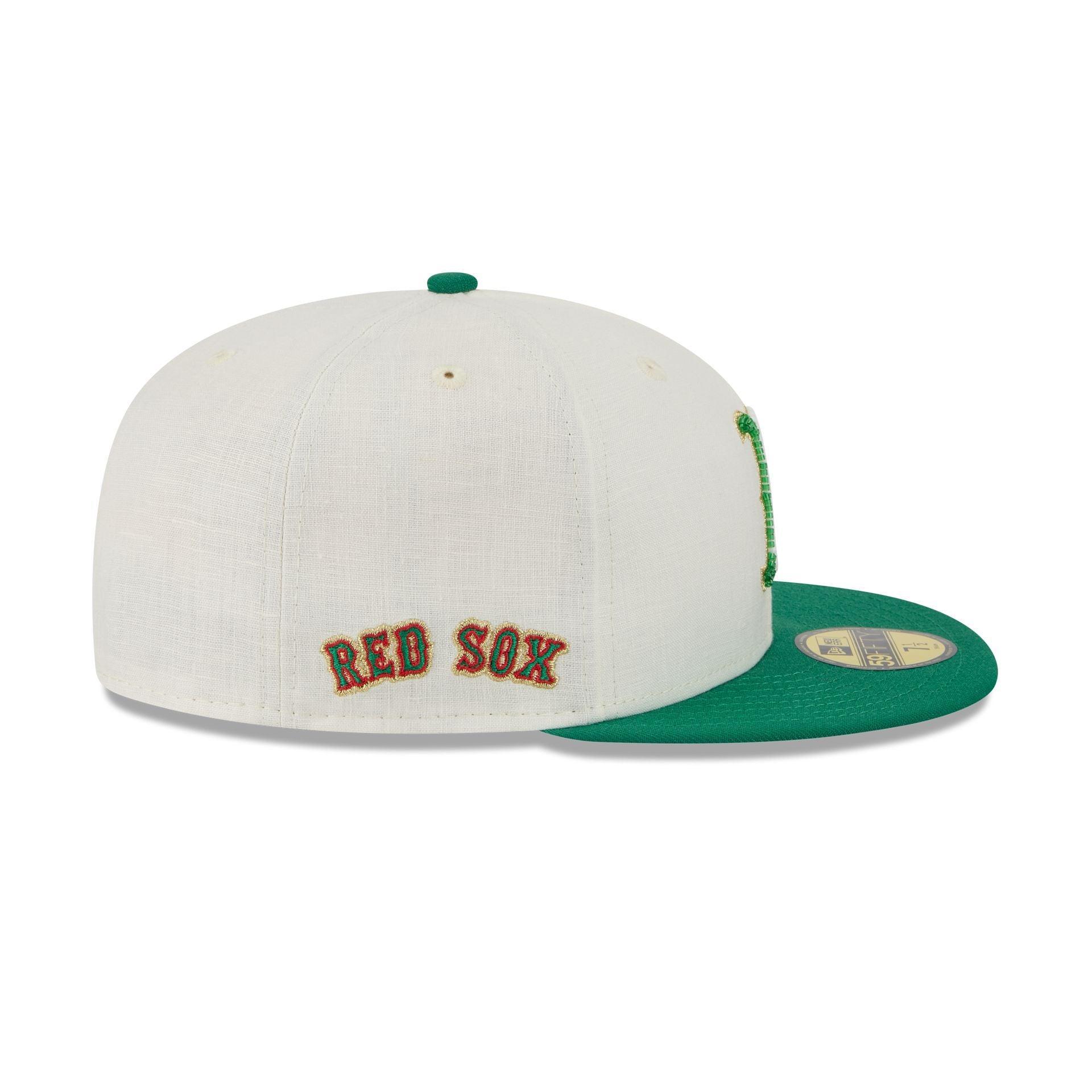 Boston Red Sox Beaded Linen 59FIFTY Fitted Hat Male Product Image