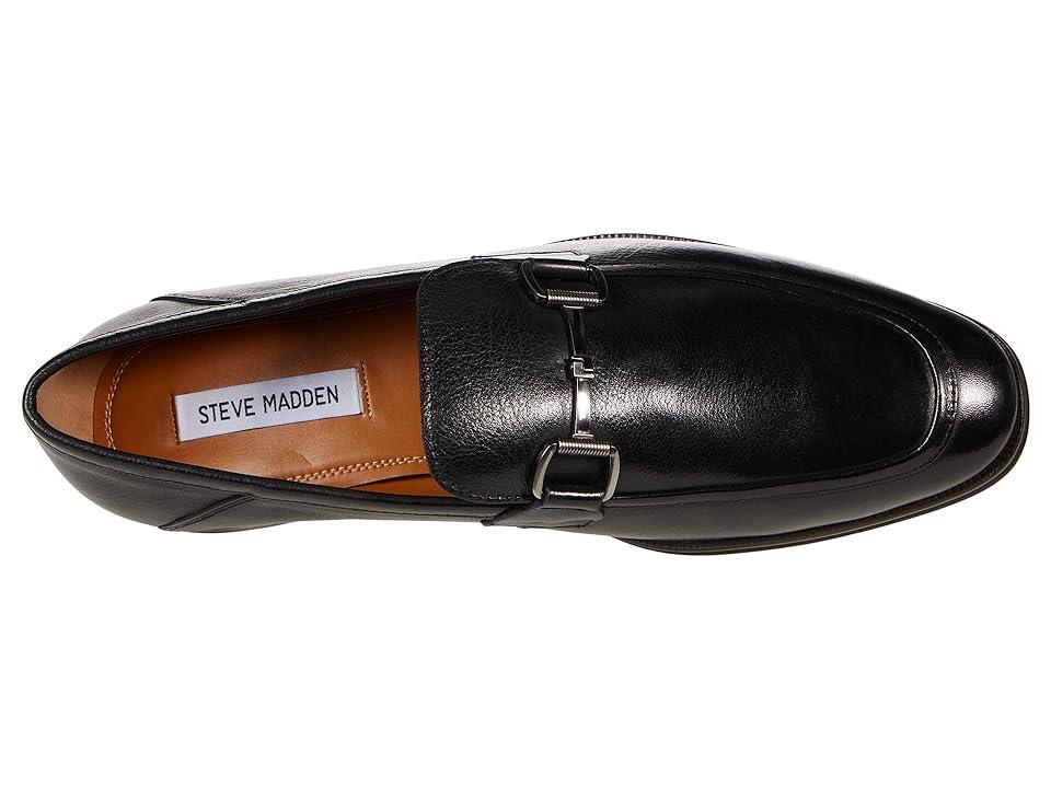 Steve Madden Mens Aahron Leather Bit Embellishment Dress Slip On Loafers Product Image