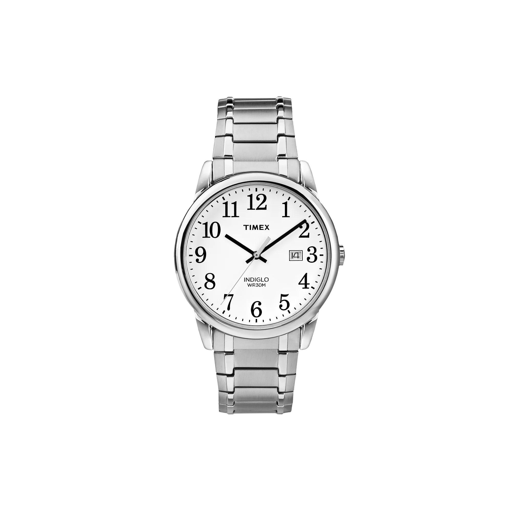 Timex® Men's Easy Reader Expansion Watch, Size: Medium, Silver Tone Product Image