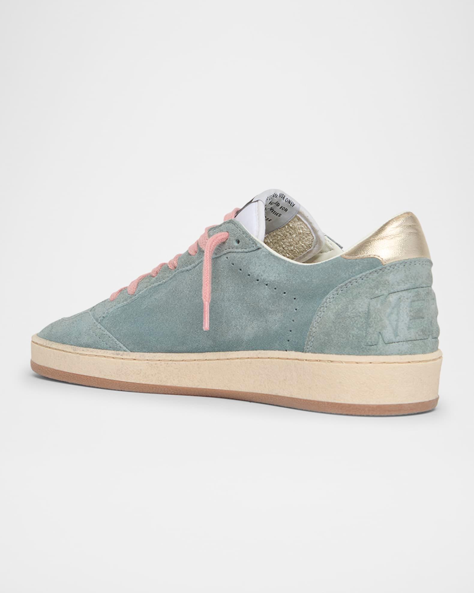 Ballstar Suede Metallic Low-Top Sneakers Product Image