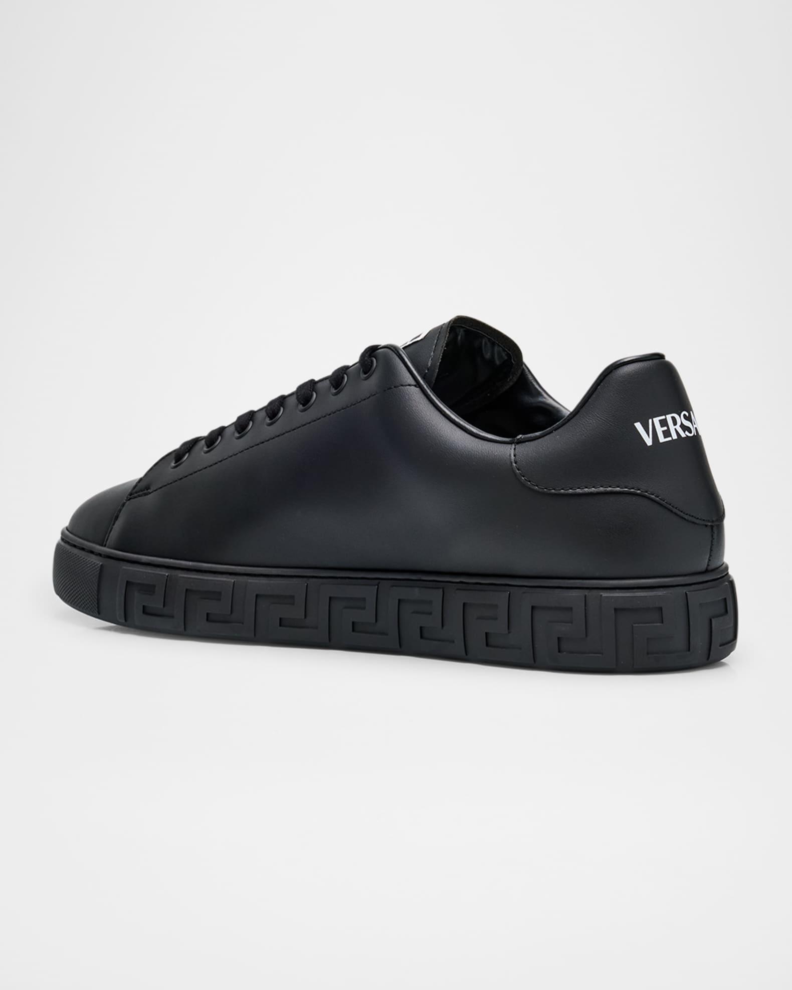 Men's Distressed Logo Greca Sneakers Product Image