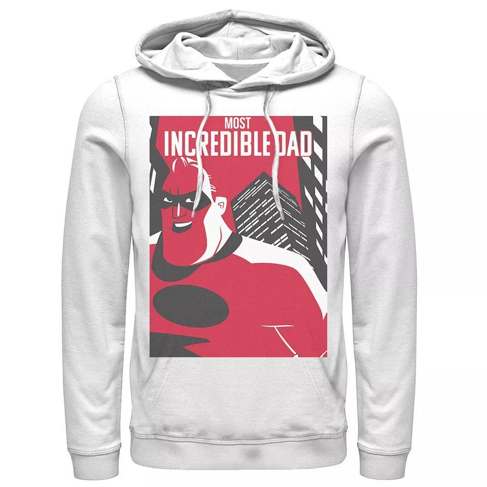 Men's Disney / Pixar Incredibles 2 Dad Poster Tee, Size: Large, White Product Image