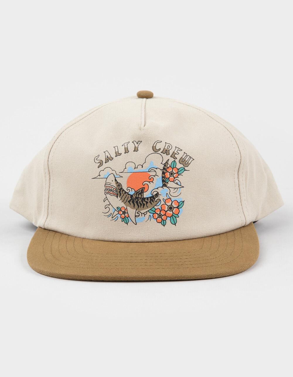 SALTY CREW Old School 5 Panel Snapback Hat - Cream Combo Product Image