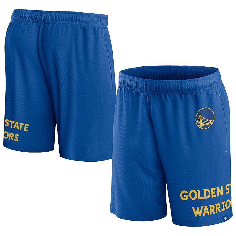 Men's Fanatics Branded Royal Golden State Warriors Free Throw Mesh Shorts, Size: Large, Blue Product Image