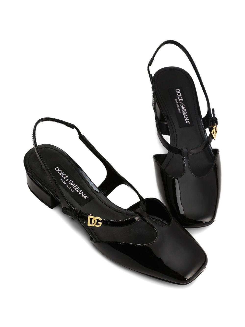patent leather slingback pumps Product Image