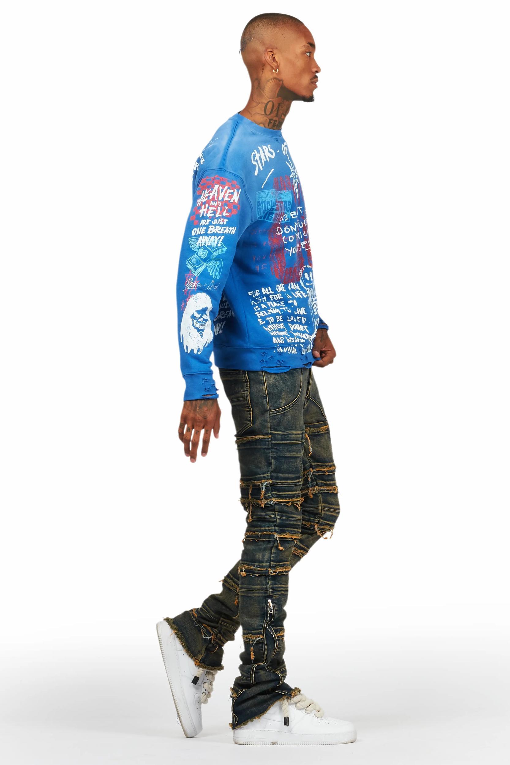 Horado Tint Wash Stacked Flare Jean Male Product Image